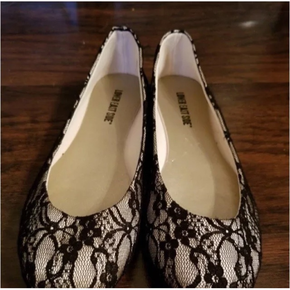 Lower East Side Nude Mesh Flats - Size 8